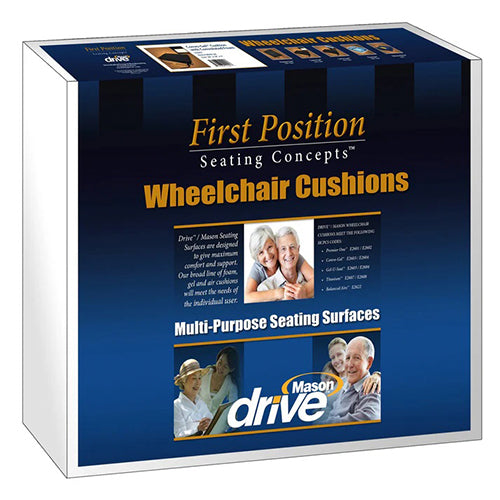 Drive Medical Balanced Aire Adjustable Air Wheelchair Cushion – 18" x 16" x 4" (High Profile, Wide)