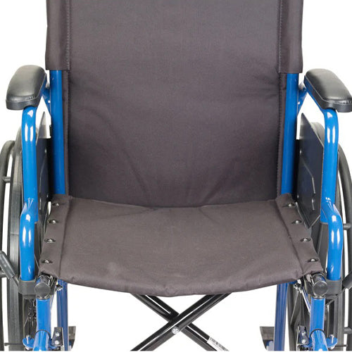 Drive Medical Blue Streak Wheelchair – Flip Back Desk Arms, Swing Away Footrests, 20" Seat