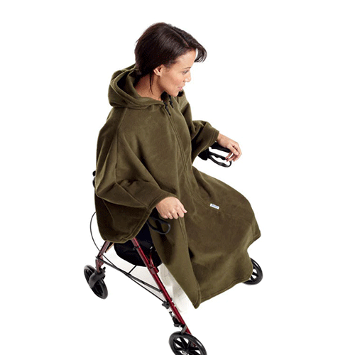Fleece Mobility Cape: One Size Fits All