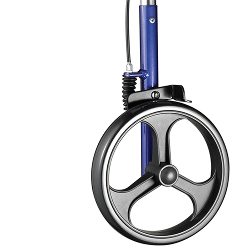 Portable Walker Rollator with Seat & Backrest – 8" Wheels, 300 lb, Blue