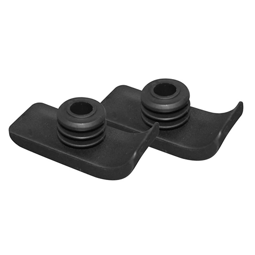 Walker Ski Glides – Black, Fits 1" Walkers, 350 lb, Smooth on Most Surfaces