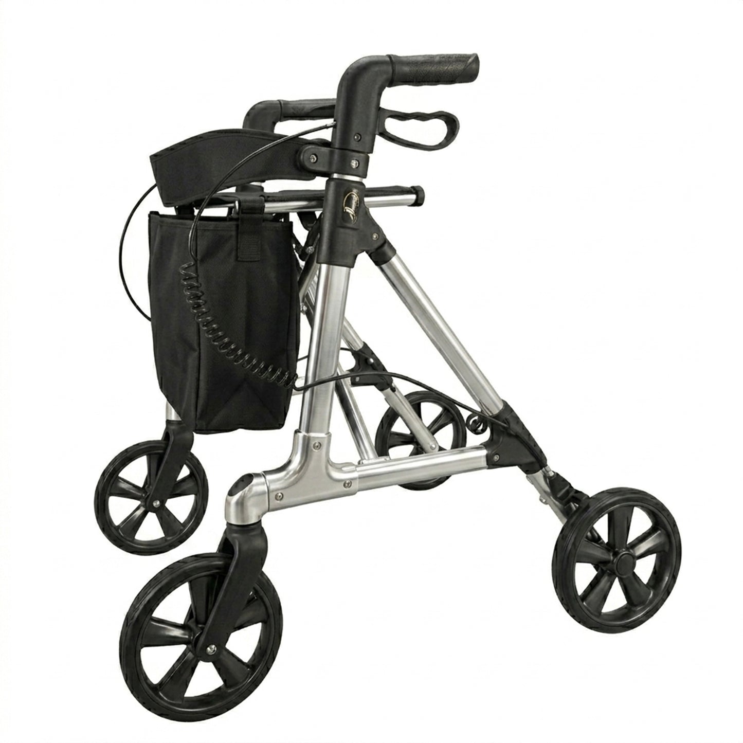 Rollator walker with seat and wheels for seniors