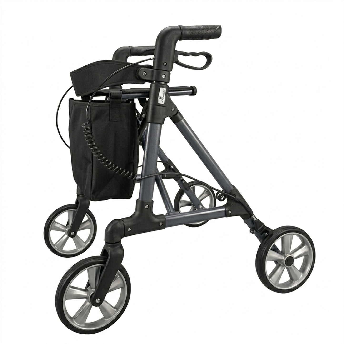 Rollator walker with seat and wheels for seniors