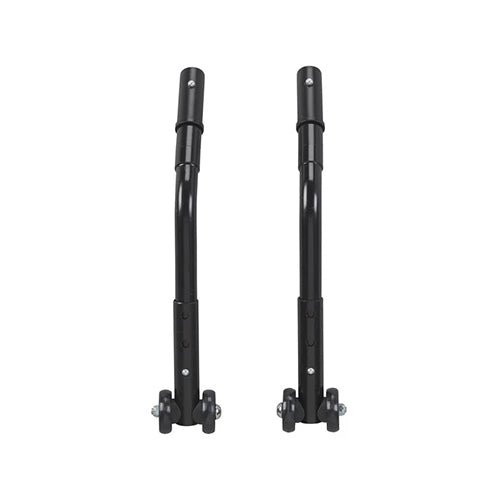 Drive Medical Adjustable Universal Wheelchair Anti-Tippers with Wheels – Black (1 Pair)