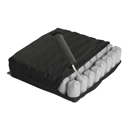 Drive Medical Balanced Aire Adjustable Air Wheelchair Cushion – 20" x 16" x 2" (Low Profile, Extra Wide)