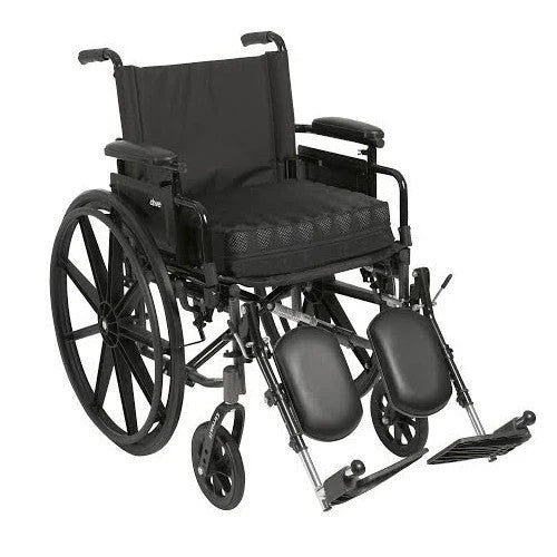 Drive Medical Balanced Aire Adjustable Air Wheelchair Cushion – 18" x 16" x 4" (High Profile, Wide)