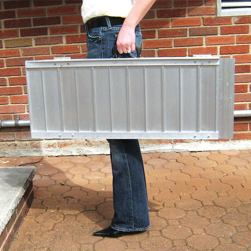 Drive Medical Single Fold Portable Wheelchair & Scooter Ramp – 6 ft, 12 Rise, 600 lb