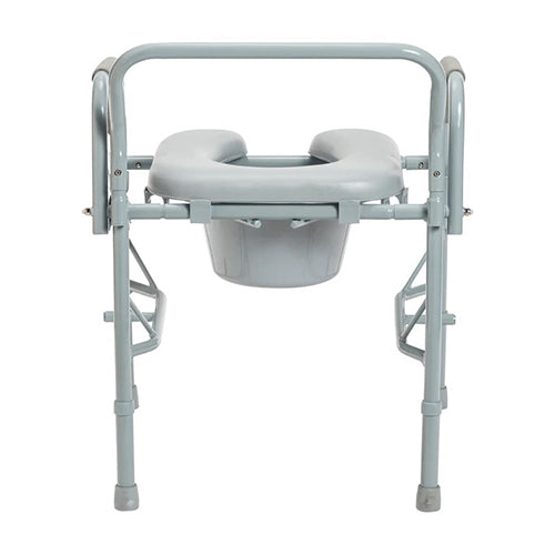 Padded Drop-Arm Commode