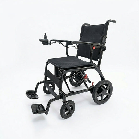 foldable electric wheelchair with lithium battery