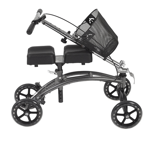 Knee Walker with Basket – Drive DeVilbiss, 300 lb, Dual Pad, Steerable