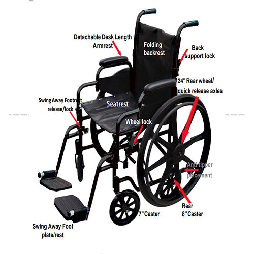 Aluminum Lightweight Wheelchair