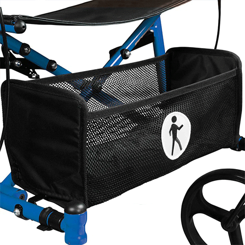 Side Folding Walker Rollator with Seat Sidekick, 250 lb, Blueberry