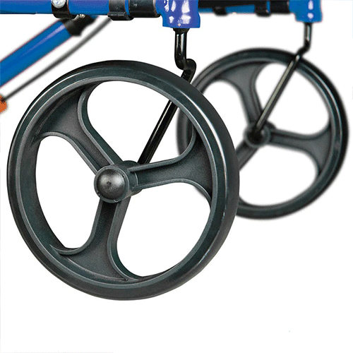 Side Folding Walker Rollator with Seat Sidekick, 250 lb, Blueberry
