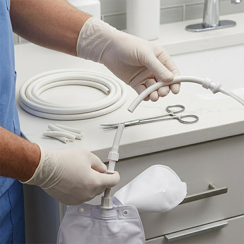 Medical White Rubber Drainage Tubing