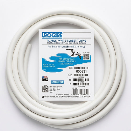 Medical White Rubber Drainage Tubing