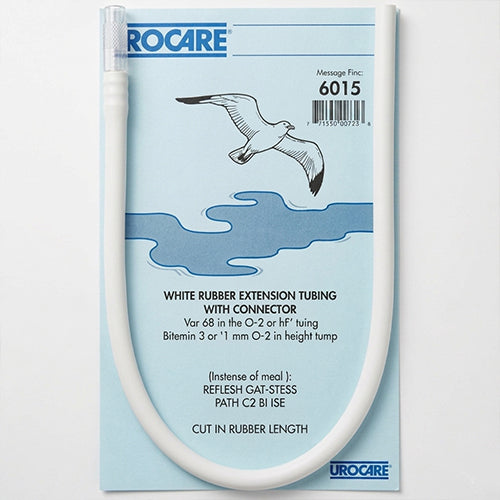 Medical White Rubber Extension Tubing