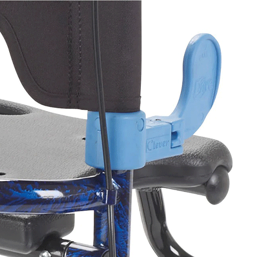 Walker Rollator Hybrid – Clever Lite, 300 lb, 8" Wheels, Flip-Up Seat