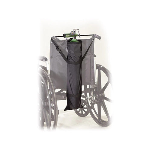 Wheelchair Oxygen Cylinder Carry Pouch – Drive Medical, Fits D & E Cylinders, Universal Fit