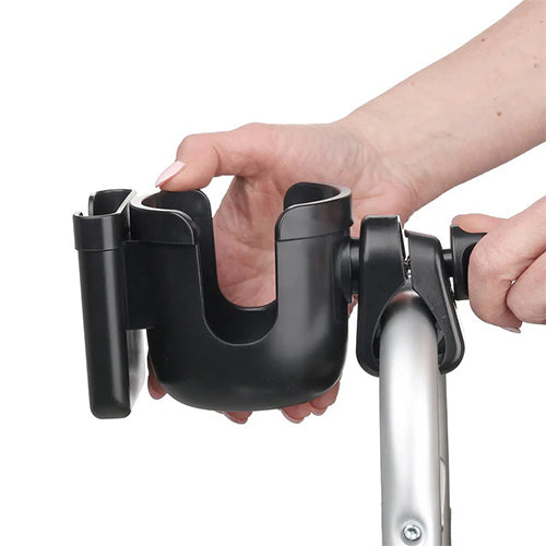 BIOS Living 2-in-1 Universal Cup and Phone Holder for Walkers, Rollators and Wheelchairs